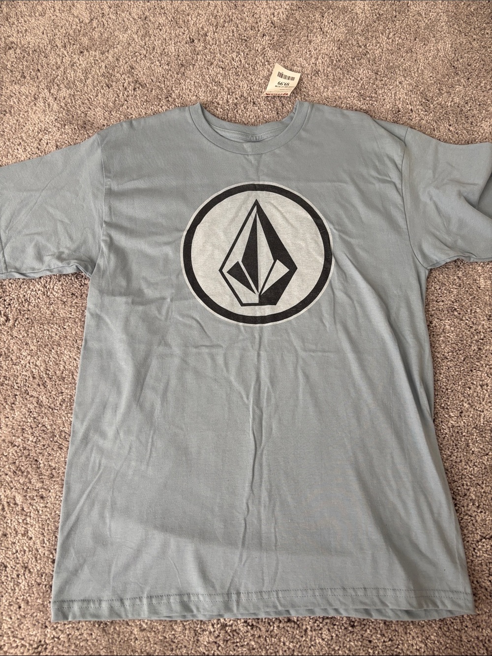 NWT Volcom Light Blue Short Sleeve Tee